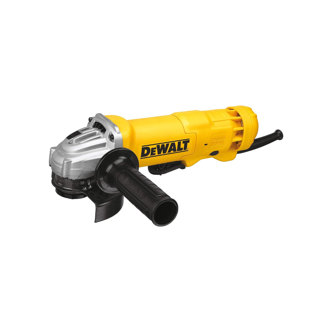 DeWalt 115mm, 1200W Paddle Switch Small Angle Grinder, Yellow/Black, DWE4212-B5