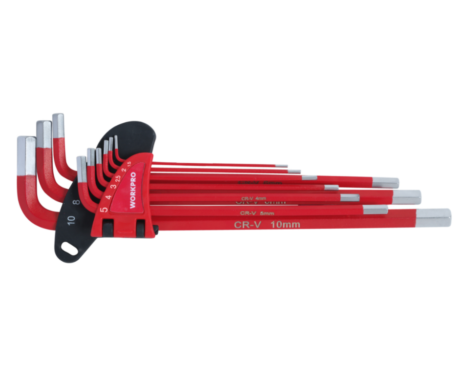 WORKPRO Long Arm Metric Hex Key W022031 (9pcs)
