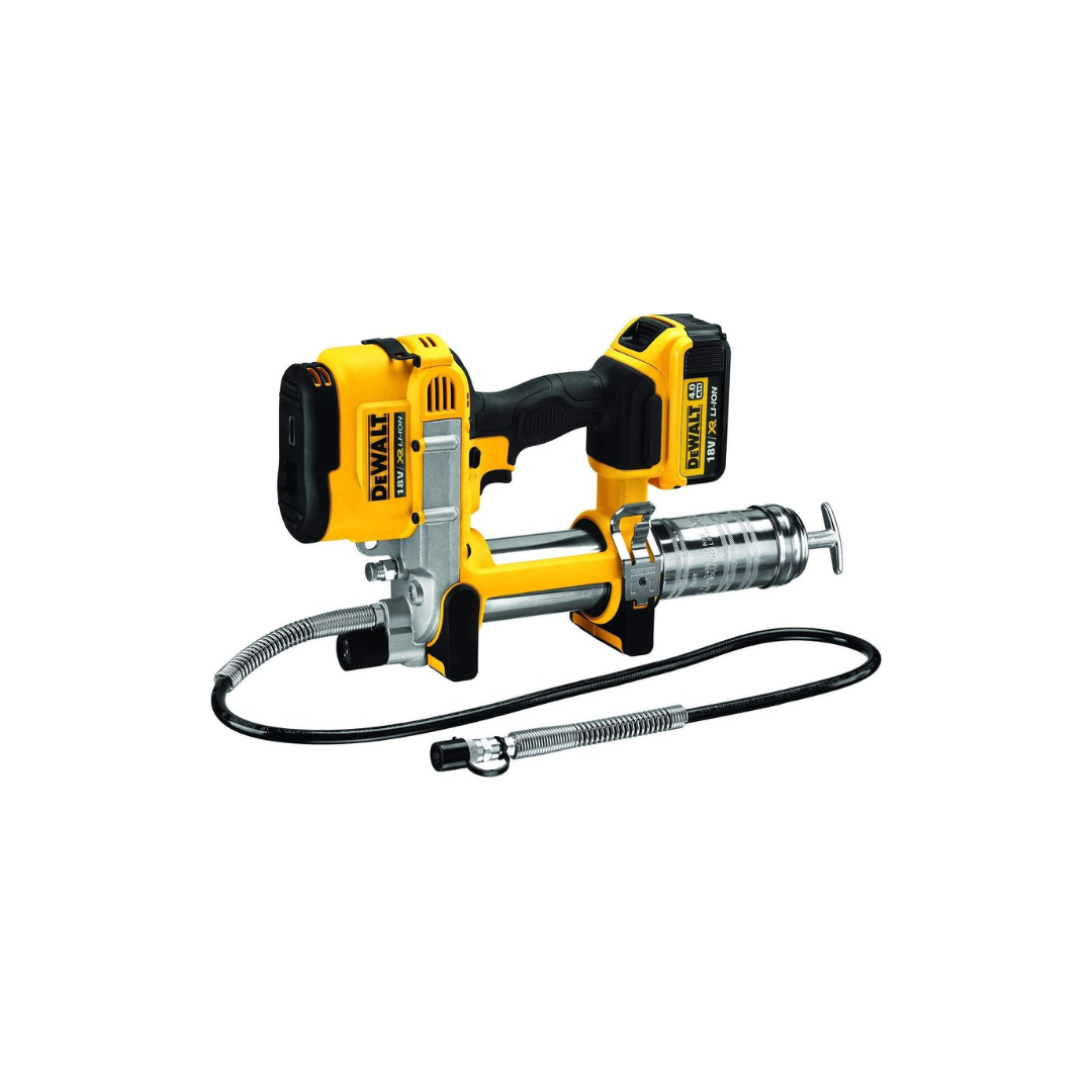 Dewalt 18V Xr Cordless Grease Gun,Yellow/Black, Dcgg571M1-Gb, 3 Years Warranty